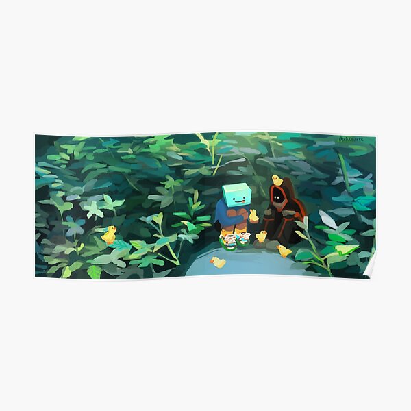Skeppy and BadBoyHalo at the Pond Poster RB0206 product Offical Technoblade Merch